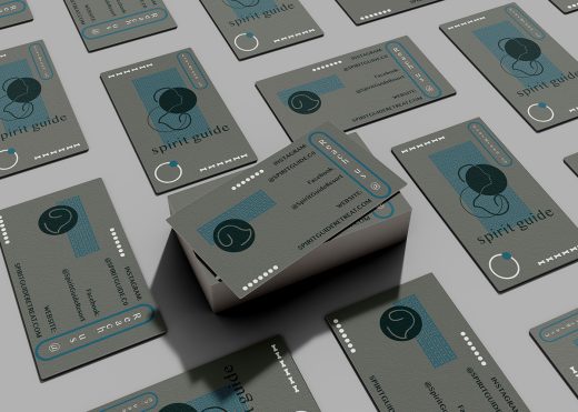 Spiritguide business card mockup copy